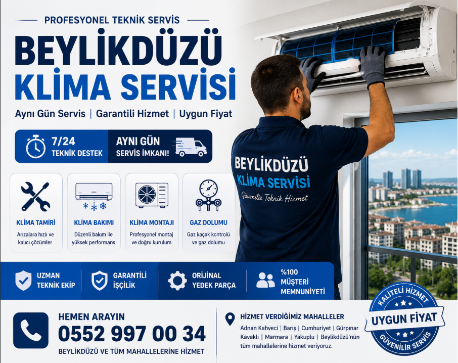 beylikdüzü klima servisi